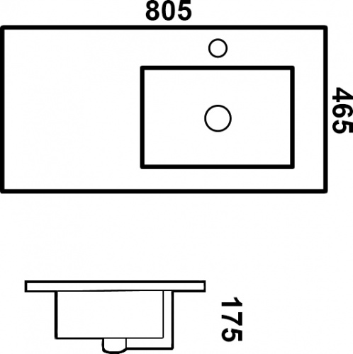 Раковина Melana MLN-9080ER фото 3