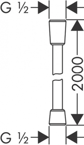 Душевой шланг Hansgrohe Comfortflex 28169000 фото 2