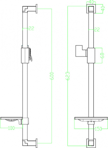 Душевая штанга Lemark LM8069C фото 2