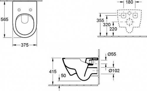 Унитаз подвесной Villeroy & Boch Subway 2.0 5614R201 alpin фото 11