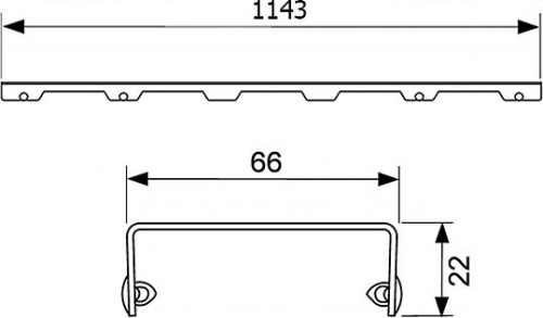 Решетка TECE TECEdrainline Basic 6 112 10 120х120 см угловая фото 2