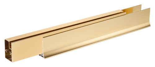 Душевая дверь в нишу Vegas Glass ZP 105 09 02 профиль золото, стекло шиншилла фото 4
