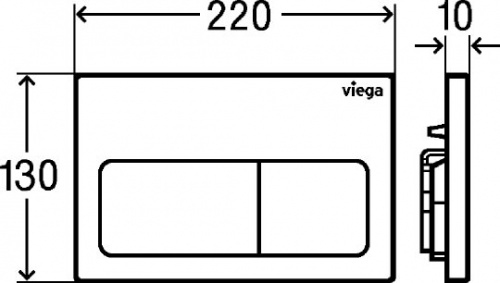 Кнопка смыва Viega Prevista Visign for Life 8601.1 773731 альпийский белый фото 4