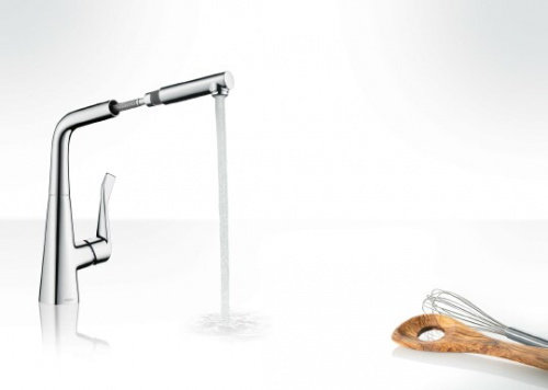 Смеситель Hansgrohe Metris 14821000 для кухонной мойки фото 3