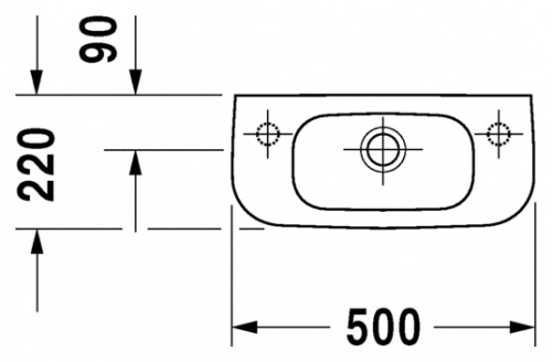 Раковина Duravit D-Code 07065000082 фото 4