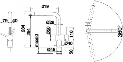 Смеситель Blanco Linus 516704 для кухонной мойки фото 2