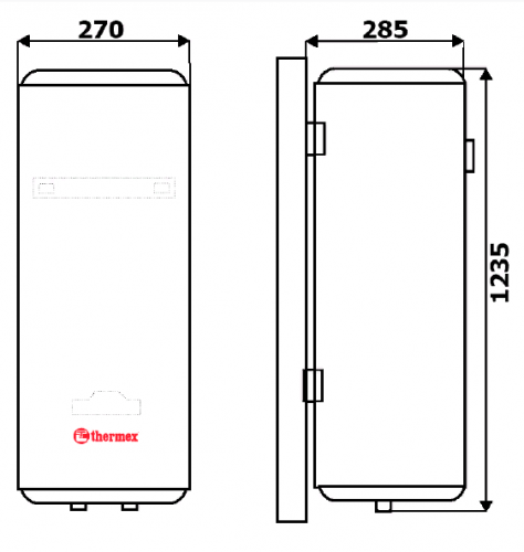 Водонагреватель Thermex Ultra Slim IU 50 V фото 2