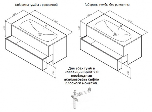 M70AFHX1002WG SPIRIT 2.0, База под раковину, подвесная, 100 см, ящики push-to-open, цвет: белый, гля фото 8