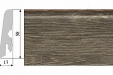 Плинтус Corkstyle Wood с фотопечатью Oak Brushed 58х17 мм