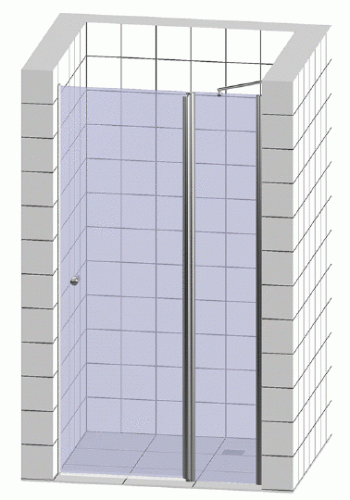 Душевая дверь в нишу Radaway Almatea DWJ 100 стекло графит L фото 4