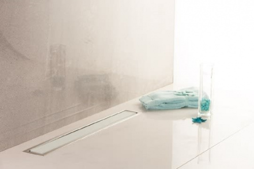 Душевой лоток Pestan Confluo Premium Line 750 белое стекло/сталь фото 5