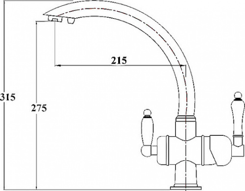 Смеситель Zorg Clean Water ZR 327 YF nickel для кухонной мойки фото 2