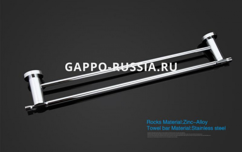 Полотенцедержатель двойной Gappo G1809 фото 4