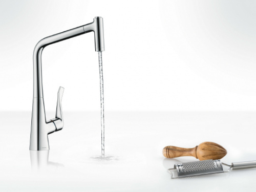 Смеситель Hansgrohe Metris 14820000 для кухонной мойки фото 3