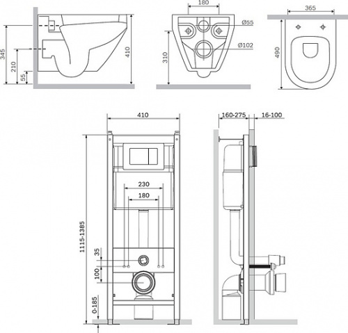 Комплект AM.PM Spirit V2.0 IS3701738 фото 9