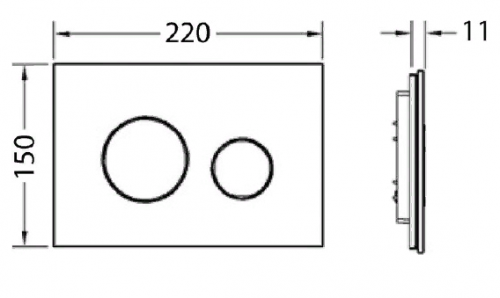 Кнопка смыва TECE Loop 9240660 белое стекло, кнопка хром фото 4