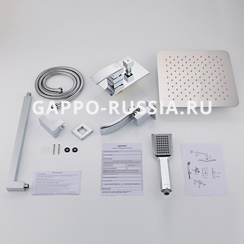 Душевой комплект Gappo G7107 с 3 функциями фото 13