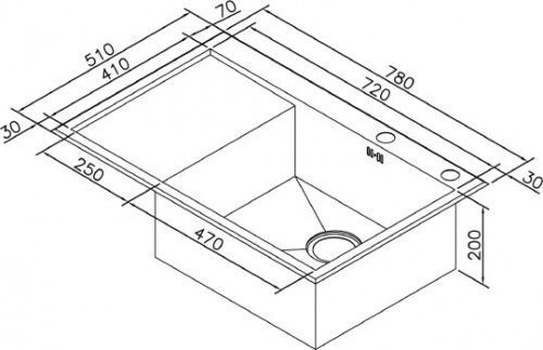 Мойка кухонная Zorg Inox X X-7851-L фото 3