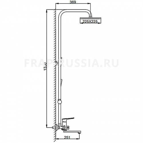 Душевая стойка Frap F2449 фото 2