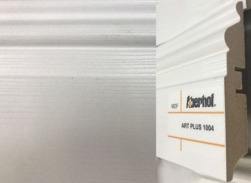 Плинтус Aberhof Art Plus МДФ белый под покраску 100х16 мм 1004