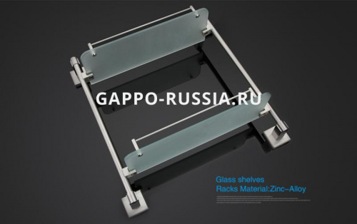 Полка стеклянная 2-ярусная Gappo G1707-2 фото 4